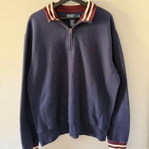 Vintage 90s Polo Two tone Men's Quarter Zip X-Large